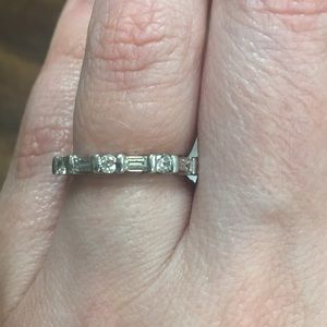 Platinum/diamond wedding band